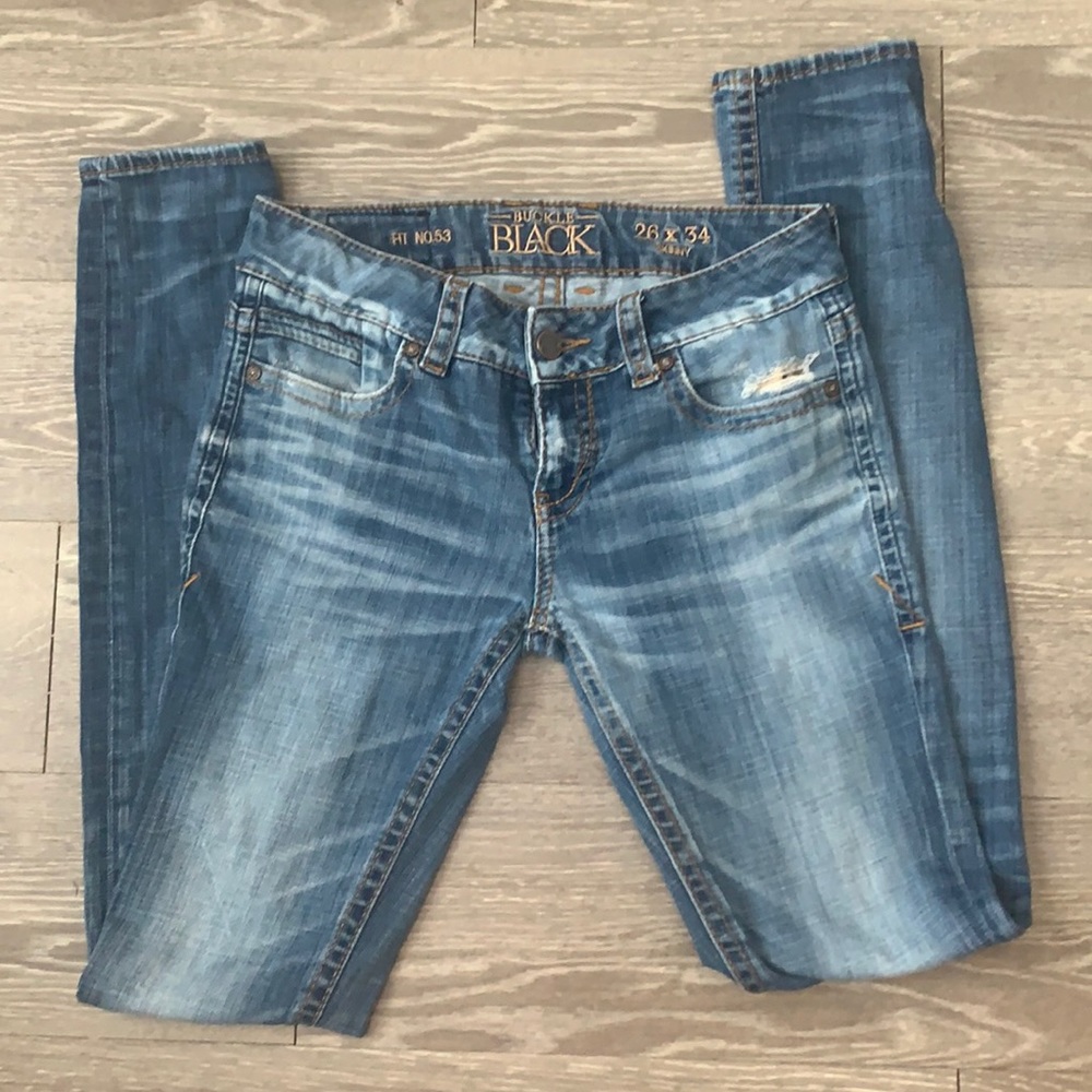 Buckle Black Jeans Size 26x34